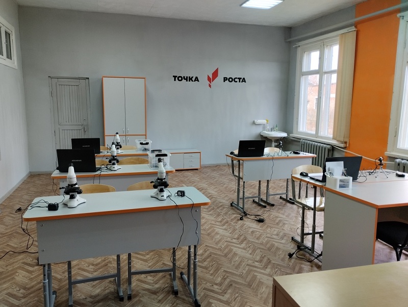 Элементы брендирования кабинета биологии